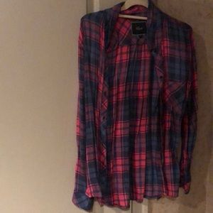 Rails plaid button down